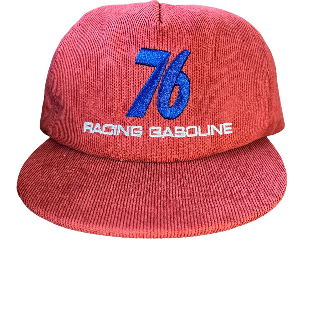 76 Gasoline Racing  racing corduroy embroidered snap back hat